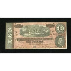 T68 $10 1864. Some light handling is noted on th