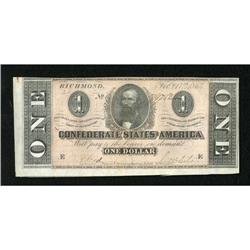 T71 $1 1864. Two overly large margins are found