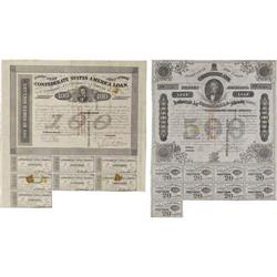 Ball 165; 196 Cr. 123; UNL $100; $500 Bonds 1863