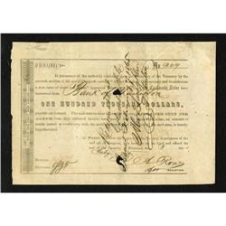 Ball 349 Cr. 162F $10,000 Call Certificate Fine,