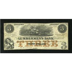 Dubuque, IA- The Lumbermen's Bank $3 Sep. 1, 185