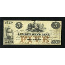 Dubuque, IA- The Lumbermen's Bank $5 Sep, 1, 185