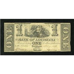 New Orleans, LA- Bank of Louisiana $1 1861 This