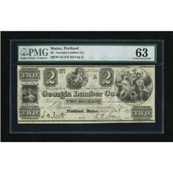 Portland, ME- Bank of Georgia Lumber Co. $2 Sept