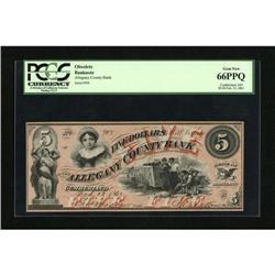 Cumberland, MD- Allegany County Bank $5 Feb. 13,