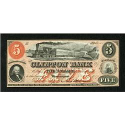 Westernport, MD- Clinton Bank $5 Oct 1859 A grea