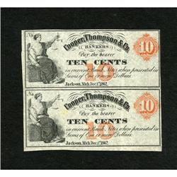 Jackson, MI- Cooper, Thompson, & Co. Uncut Pair