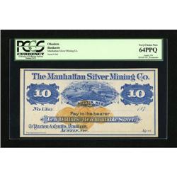 Austin, NV- Manhattan Silver Mining Co. $10 187_