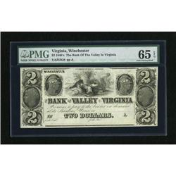 Winchester, VA- Bank of the Valley $2 18__ This