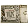 Image 2 : $10 Bill Cigarette Case and Lighter. This is an