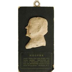 Macerated Currency Silhouette of President Herbe