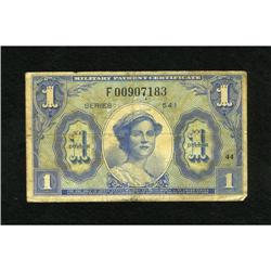 Series 541 $1 Replacement Note Fine Several pinh
