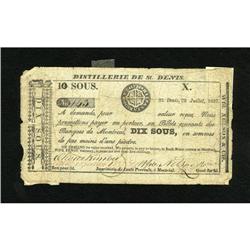 St. Denis, PQ- WFD. Nelson & Cie 10 Sous or 5 Pe