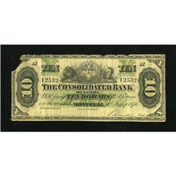 Montreal, PQ- The Consolidated Bank $10 July 1st