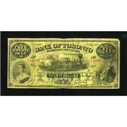 Toronto, ON- Bank of Toronto $20 Feb. 1 1923 Ch.