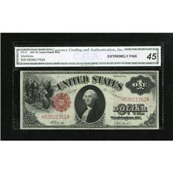 Fr. 37 $1 1917 Legal Tender CGA Extremely Fine 4