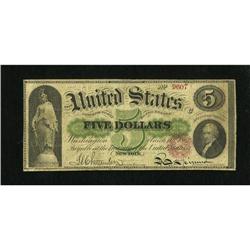 Fr. 61a $5 1862 Legal Tender Very Good. This sca