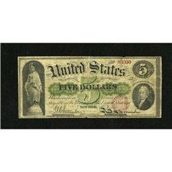 Fr. 63 $5 1863 Legal Tender Very Good. A few edg