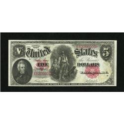 Fr. 88 $5 1907 Legal Tender Extremely Fine-About