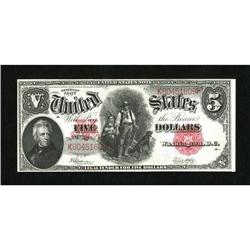 Fr. 91 $5 1907 Legal Tender Choice About New. Th