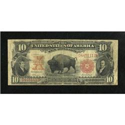 Fr. 117 $10 1901 Legal Tender Very Good. This is