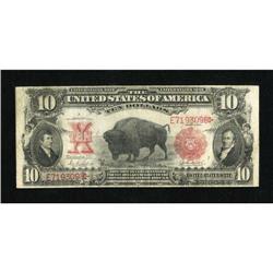 Fr. 119 $10 1901 Legal Tender Very Good+. An ine