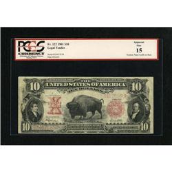 Fr. 122 $10 1901 Legal Tender PCGS Apparent Fine