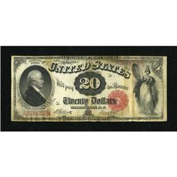 Fr. 147 $20 1880 Legal Tender Fine. Slight stain