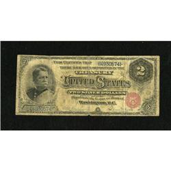 Fr. 241 $2 1886 Silver Certificate Good-Very Goo