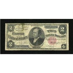 Fr. 246 $2 1891 Silver Certificate Very Good. A