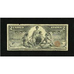 Fr. 247 $2 1896 Silver Certificate Very Good. A
