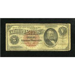 Fr. 261 $5 1886 Silver Certificate Good-Very Goo