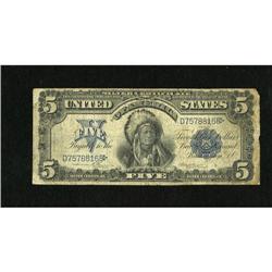 Fr. 275 $5 1899 Silver Certificate Good-Very Goo