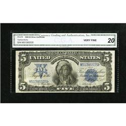 Fr. 278 $5 1899 Silver Certificate CGA Very Fine