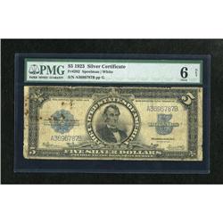Fr. 282 $5 1923 Silver Certificate PMG Good 6. T