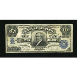 Fr. 304 $10 1908 Silver Certificate Fine. Due to