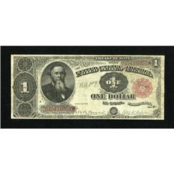 Fr. 352 $1 1891 Treasury Note Very Good. This av