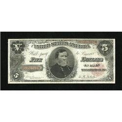 Fr. 361 $5 1890 Treasury Note Fine-Very Fine. A