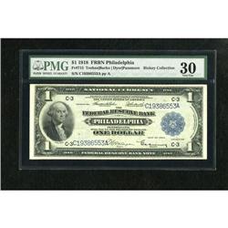 Fr. 715 $1 1918 Federal Reserve Bank Note PMG Ve
