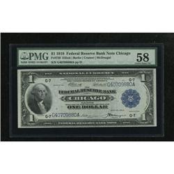 Fr. 729 $1 1918 Federal Reserve Bank Note PMG Ch