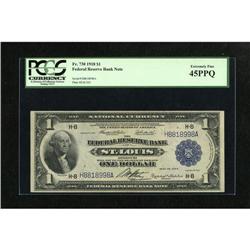 Fr. 730 $1 1918 Federal Reserve Bank Note PCGS E