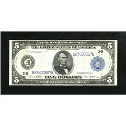 Fr. 851a $5 1914 Federal Reserve Note Very Fine-