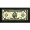 Image 1 : Fr. 851a $5 1914 Federal Reserve Note Fine. The
