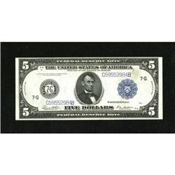 Fr. 871c $5 1914 Federal Reserve Note Extremely