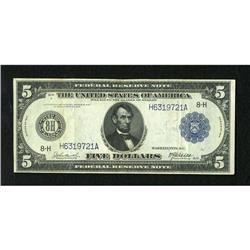 Fr. 872 $5 1914 Federal Reserve Note Extremely F