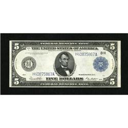 Fr. 875b $5 1914 Federal Reserve Note Extremely