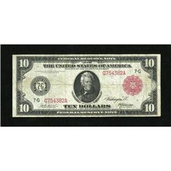 Fr. 898a $10 1914 Red Seal Federal Reserve Note
