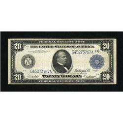 Fr. 991b $20 1914 Federal Reserve Note Very Fine