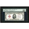 Image 1 : Fr. 1528 $5 1928C Legal Tender Note. PMG Gem Unc
