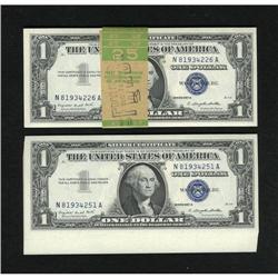 Fr. 1620 $1 1957A Silver Certificates. 38 Consec